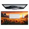 Zonnebloemen - Zonsondergang - Landschap Muismat XXL klein -3d