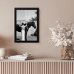 Vrouw - Paard - Artistiek fotolijst zwart zonder passe partout klein -sfeer5