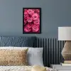 Rozen - Pink - Bloem fotolijst zwart zonder passe partout klein -sfeer3