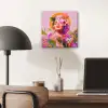 Vrouw - Abstract - Cirkel - Bloemen aluminium wit klein -sfeer5