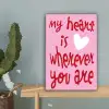Valentijn - Hart - Liefde - Roze canvas 2cm klein -sfeer4
