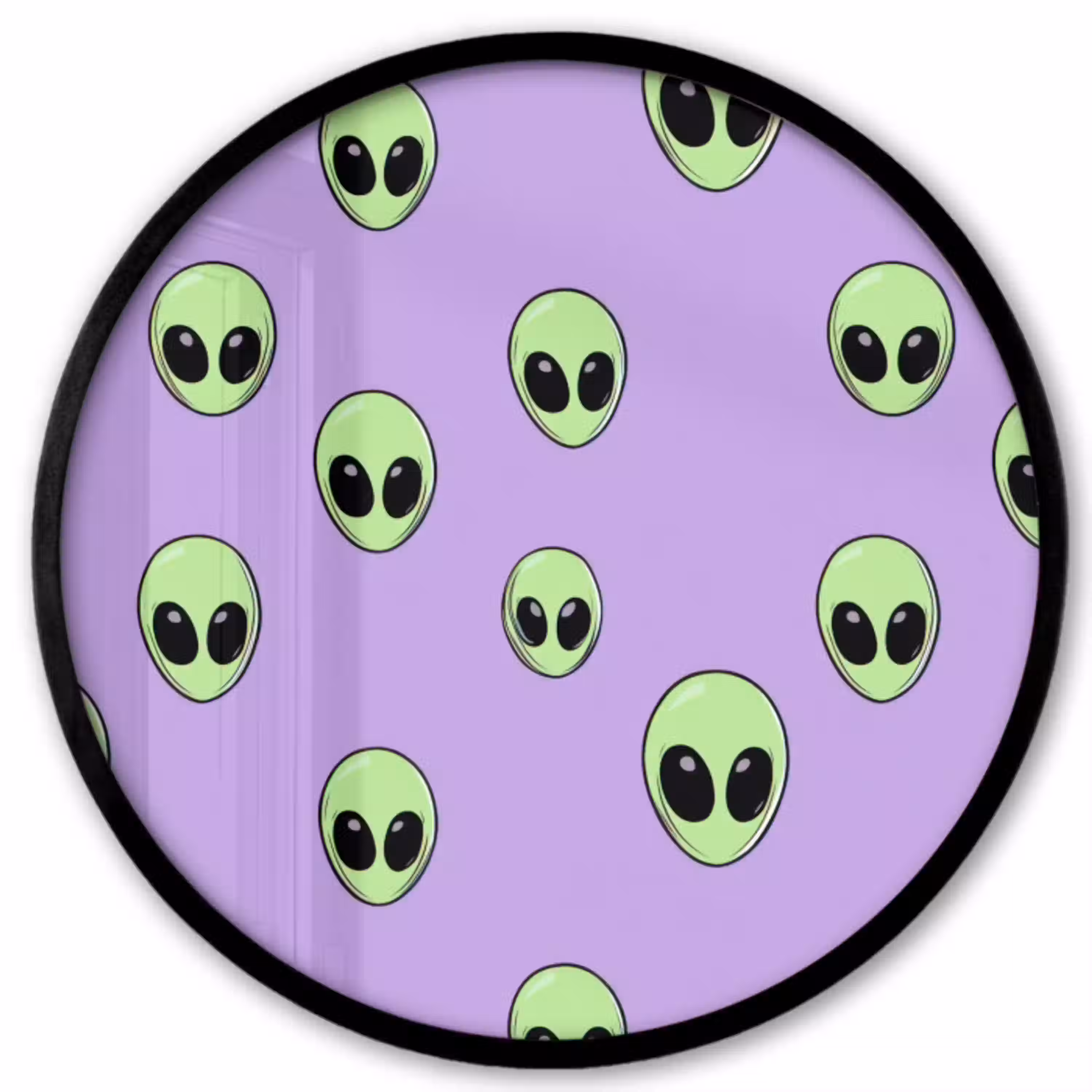 Alien - Retro - Lila Fotolijst rond zonder passe partout klein 856 -3d