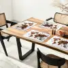 Wereldkaart - Koffie - Marmer Placemat vinyl groot -zzsfeer4_Kitchenyeah-website