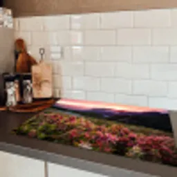 Alpengloed en Wilde Bloemen Inductie beschermer vinyl 3mm klein -sfeer3