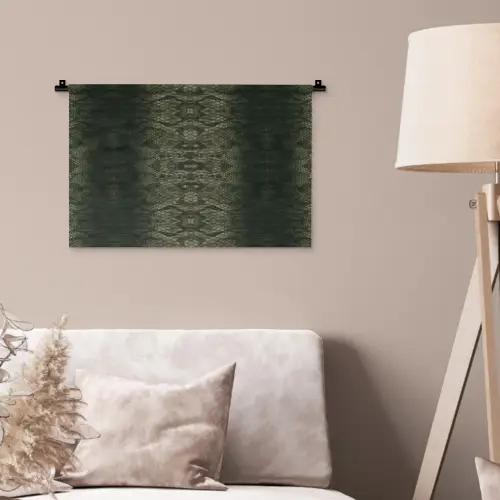 Slang - Boa - Mos - Groen Wandkleed katoen klein 269 -sfeer4