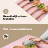 Ingrediënten - Lepels - Hout - Roze Inductie beschemer met haakjes klein -ky-schoon-nl