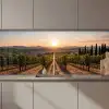 Wijngaard - Zonsondergang - Landschap keuken achterwand 2 middel zz_3dshopping