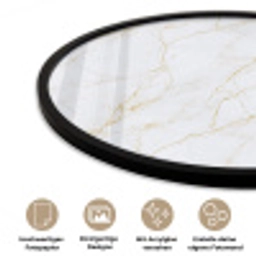 Wit - Marmer - Goud - Luxueus Fotolijst rond zonder passe partout klein 856 -closeup_DE