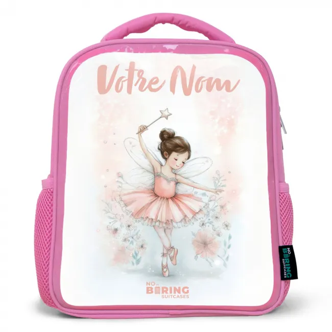 Ballerina - Elf - Fee Kinderrugzak - Roze middel -3d