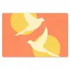 Vogels - Cirkels - Geel Placemat vinyl groot -zzsfeer1_Kitchenyeah-website