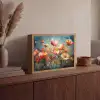 Bloemen - Watercolor - Kunst - Botanisch - Natuur Light Box met batterij (Wandlamp) middel -sfeer2