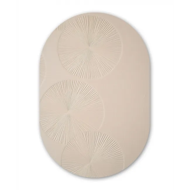 Muurovaal - Japandi - Beige - Modern