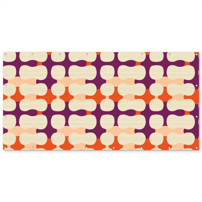 Modern - Patroon - Kleurrijk Balkonbeschermer Duitsland klein 596 -zz_3d