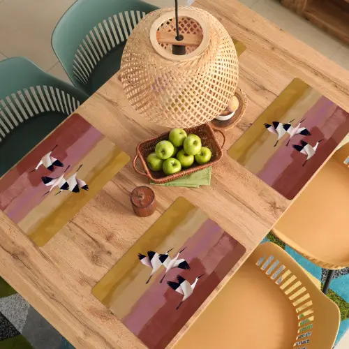 Vogels - Snavel - Abstract Placemat vinyl groot -zzsfeer5_Kitchenyeah-website