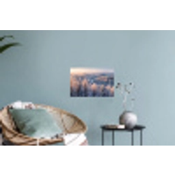 Bos - Bergen - Goud - Winter - Warm Muursticker klein -plant