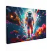 Astronaut - Neon - Meteoriet - Neon canvas 2cm klein -z3d