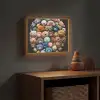 Teddybeer - Knuffel - Dieren - Meisjes - Jongens Light Box met batterij (Wandlamp kind) middel -sfeer5_kind