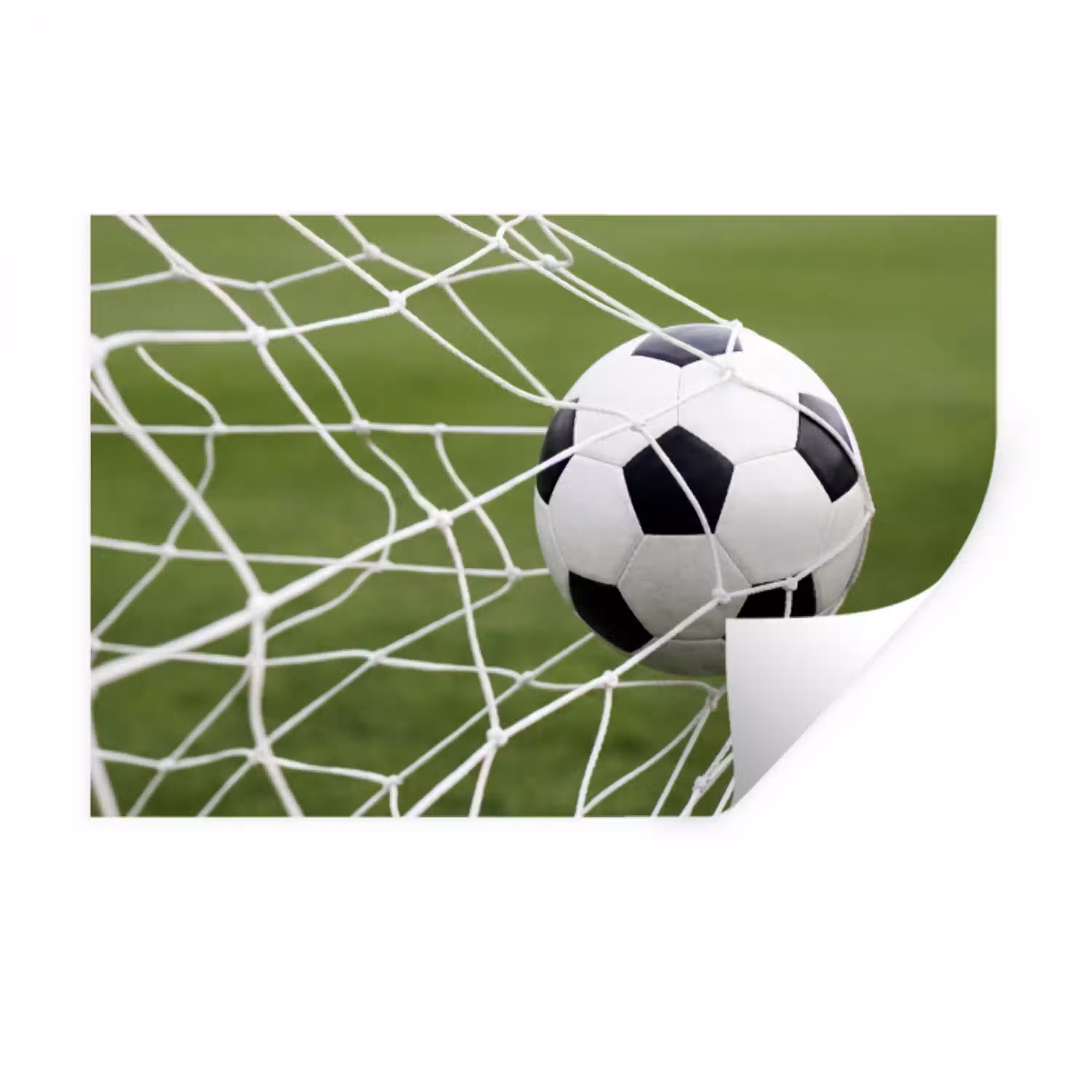Voetbal - Goal - Net - Sport Muursticker klein -3d