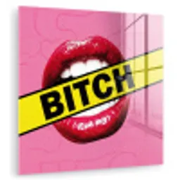 Lippen - Tekst - Kleurrijk plexiglas 5mm klein -zzzproduct_nieuw