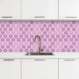 Bloemenruit - Patroon - Paars keuken achterwand 2 middel 871 -3d