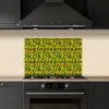 Dieren - Neon - Groen - Panterprint keuken achterwand spatscherm klein 900 -sfeer1