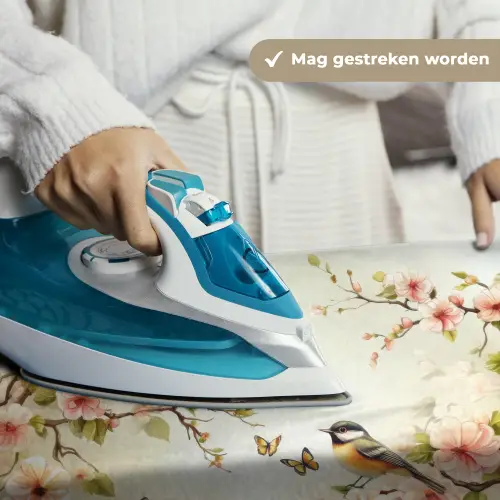 Takken - Bloemen - Vogeltjes - Roze Wandkleed katoen klein -sfeer9