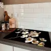 Elegantie in Ivoor en Goud Inductie beschermer vinyl 3mm klein -sfeer3