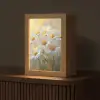 Madeliefjes - Wit - Zonlicht Light Box met kabel (Tafellamp) klein -z3d_website