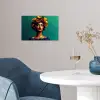Vrouw - Hoodtooi - Tropisch - Fruit - Druiven poster papier klein -sfeer3