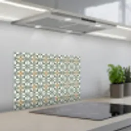 Floraal - Verweerd - Keurrijk keuken achterwand spatscherm klein 900 -3d_schuin