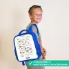 Alfabet van dino's Kinderrugzak - Blauw middel -sfeer3_NL
