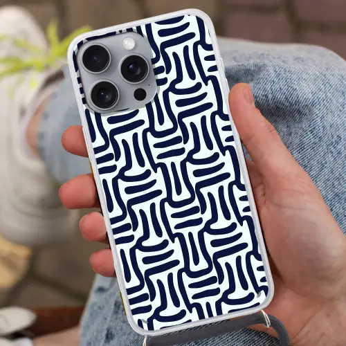 Abstract - Modern - Blauw Hoesje iPhone 16 Pro Max met koord klein 804 -sfeer3