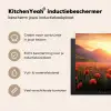 Landschap - Zonsondergang - Bloemenveld Inductie beschermer vinyl 3mm middel -sfeer2