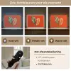 Bladeren - Ovaal - Mozaïek - Patroon Light Box met batterij (Wandlamp) middel -USP_lichtkleurNL