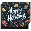 Feestelijk - Kerstgroet - Kleurrijk Inductie beschermer vinyl 3mm middel -3d