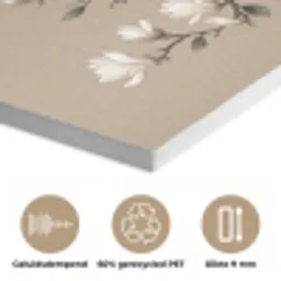 Oosters - Vogels - Beige PET vilt klein -closeup_NL