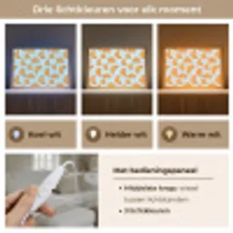 Croissant - Speels - Blauw Light Box met kabel (Tafellamp) klein 924 -USP_lichtkleurNL