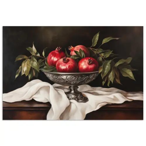 Granaatappels - Klassiek - Vintage poster papier klein -3d