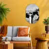 Vrouw - Paard - Artistiek Wandcirkel Ovaal Forex klein -sfeer4