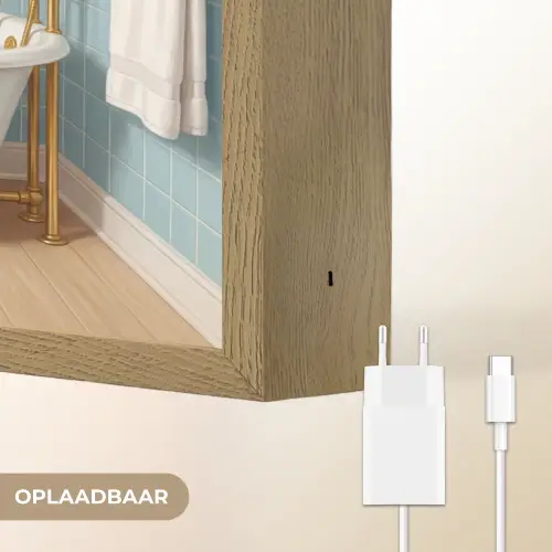 Badkamer - Vrouw - Roze Light Box met batterij (Wandlamp) middel -USP_websiteoplaadbaarNL