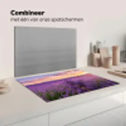 Lavendel - Veld - Natuur - Paars Inductie beschermer vinyl 3mm klein -wsfeer7_website