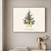 Kerstboom - Kerst - Merry Christmas - Beige Textielframe zwart klein -sfeer2