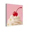 Kers - Slagroom - Roze aluminium wit klein -3d