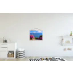 Lake Como - Italië - Landschap textielposter latten blank klein -kinderkamer