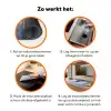 Zeilboot - Zee - Blauw Inductie beschermer vinyl 3mm klein -zzzzzzz-td-werking