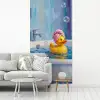 Creatief - Badeend - Kleurrijk fotobehang vinyl groot -woonkamer