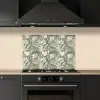 Botanisch - Bloemen - Groen keuken achterwand spatscherm klein 900 -sfeer1