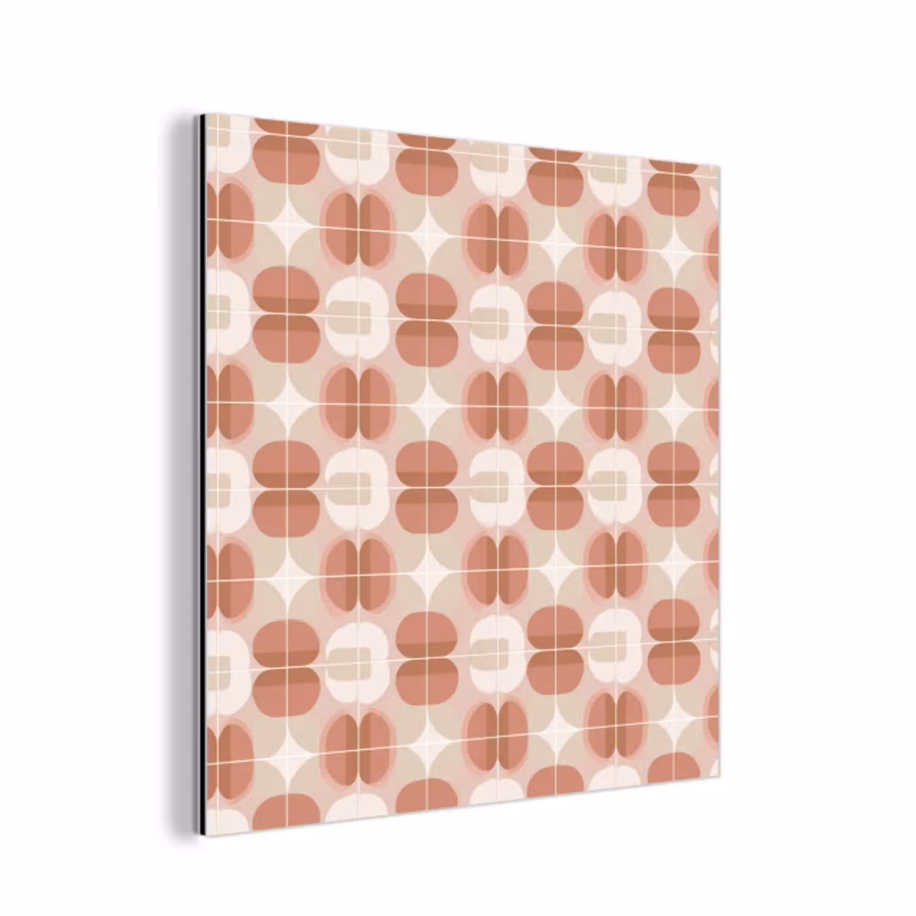 Retro - Klassiek - Roze aluminium wit klein 46 -3d