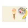 Minimalistisch - Schepijs - Hoorntje - Beige Placemat vinyl groot -zzzproduct_Kitchenyeah-website