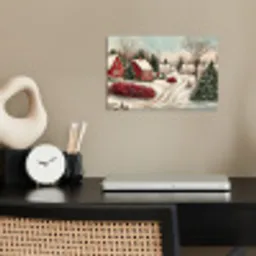 Kerstsfeer - Landelijk - Rood poster papier klein -sfeer1